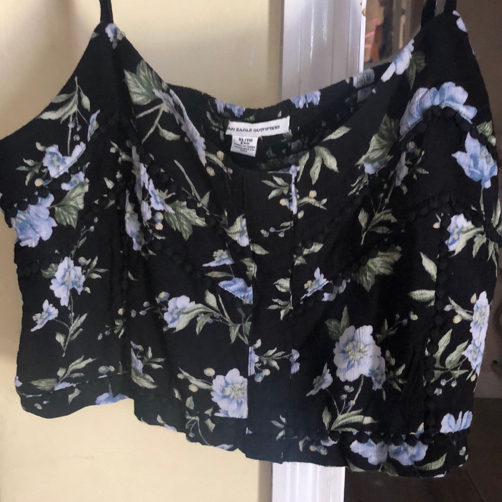 Floral crop top